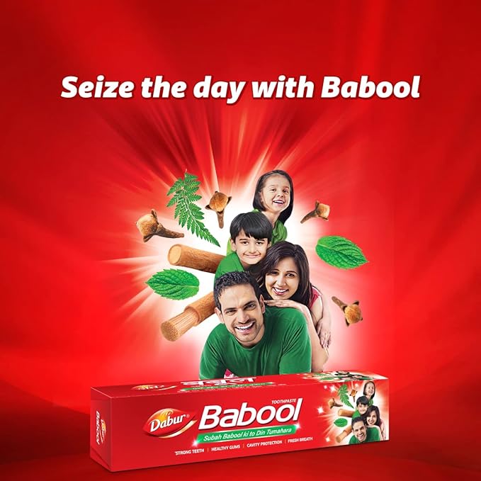 Dabur Babool Ayurvedic Toothpaste - 350 gms (Pack of 2)