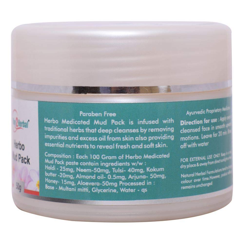 Way2herbal Herbo Mud Pack - 50 gms