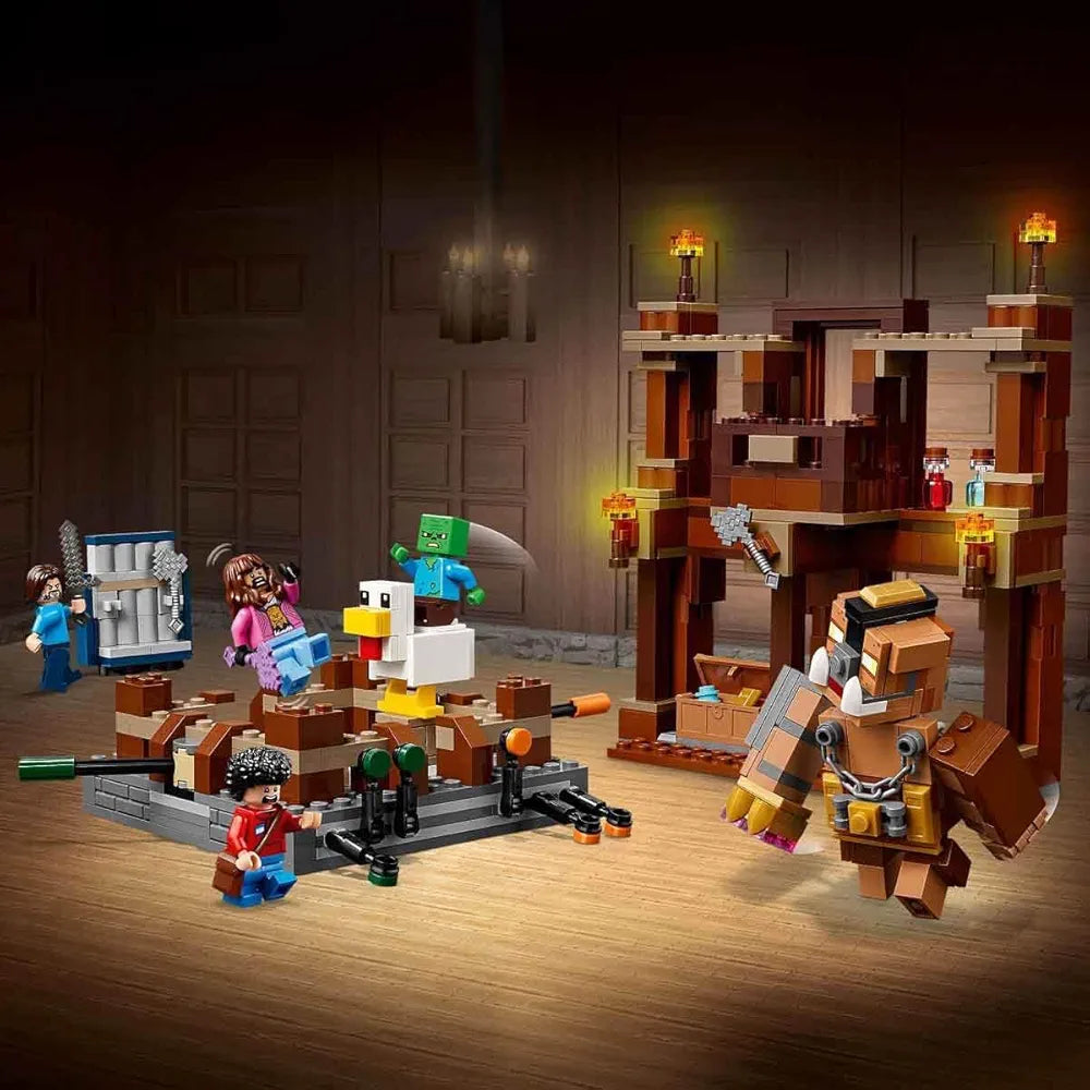 Lego Minecraft Woodland Mansion Fighting Ring Gamer Toy with Mob Figures 21272 Building Blocks Toys for 10+ Gift for Boys and Girls