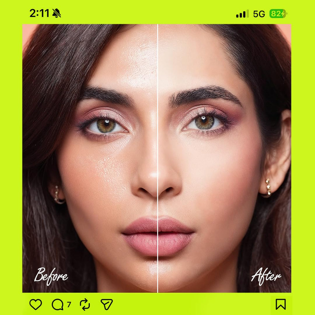 RENEE Delulu Blurring Gel Compact | Matte Finish, Controls Excess Oil, Reduces Shine, Blurs Pores | With Jojoba Oil and Vitamin E, For All Skin Types | 5g