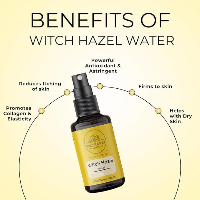 Wildflower Essentials Pure Witch Hazel Floral Water - 15 ml