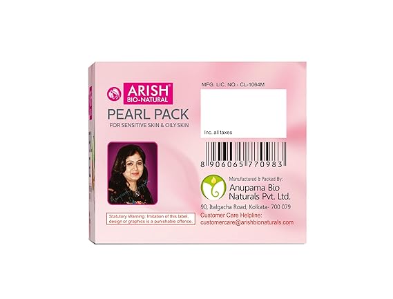 Arish Bio-naturals Pearl Face Pack - 50 Ml