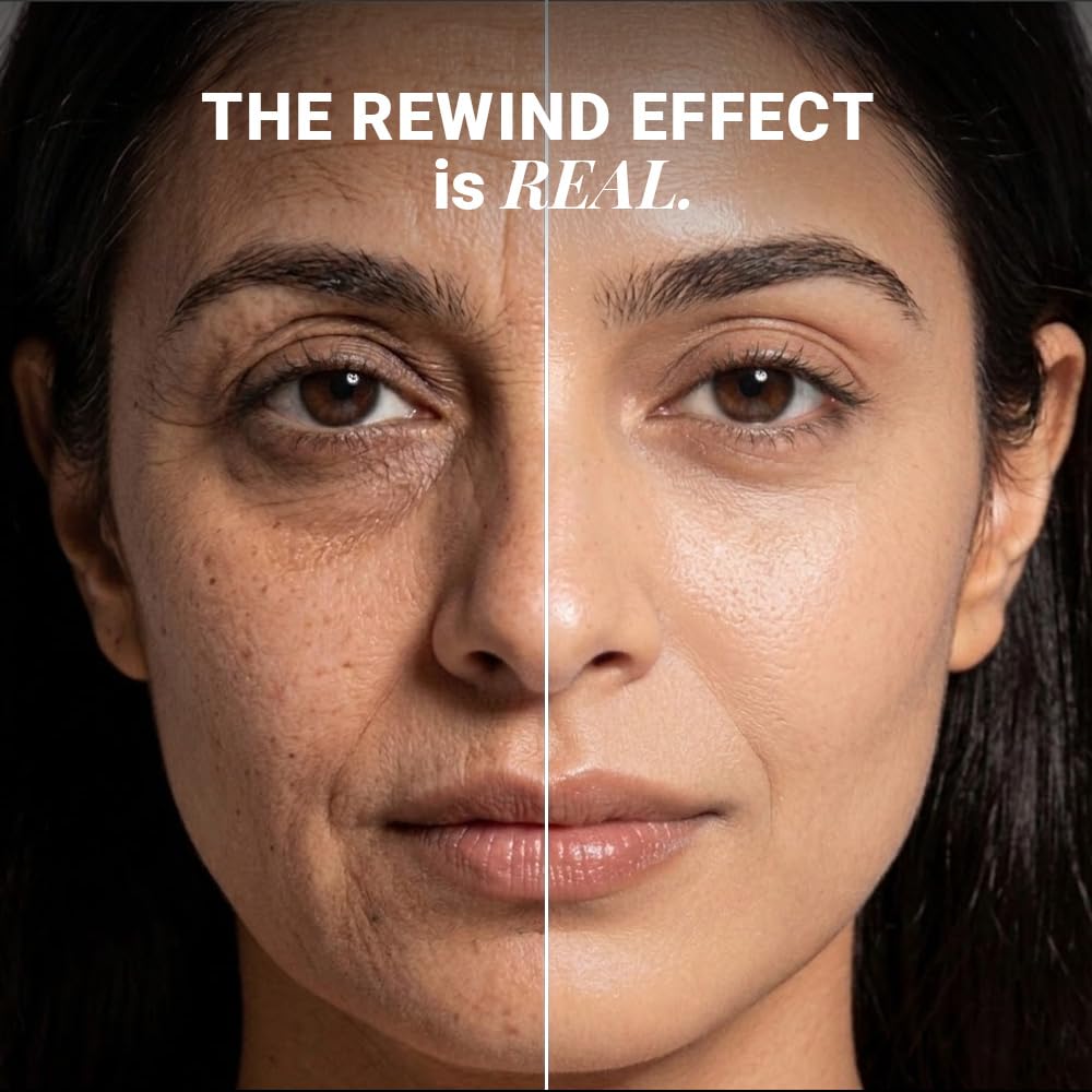 Rewind Age Reversing Gel Creme with 7.25% Advanced Peptide Complex for Wrinkle Reduction Fine Lines Smoother Firmer Skin with Vitamin C and Mandelic Acid Lightweight Anti Ageing Moisturizer for All Skin Types
