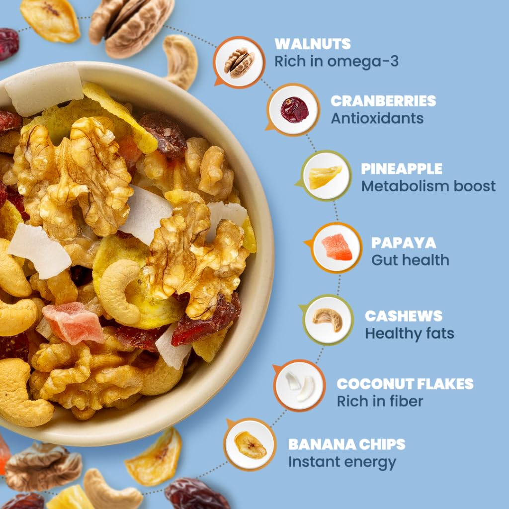 Paper Boat High Energy Dry Fruits & Nuts Trail Mix (Pack of 10)