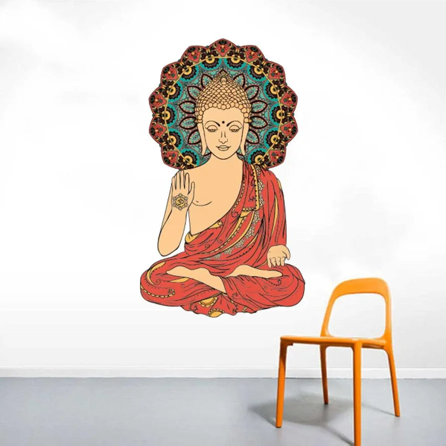 Rawpockets Decal Buddha Peaceful Wall Sticker