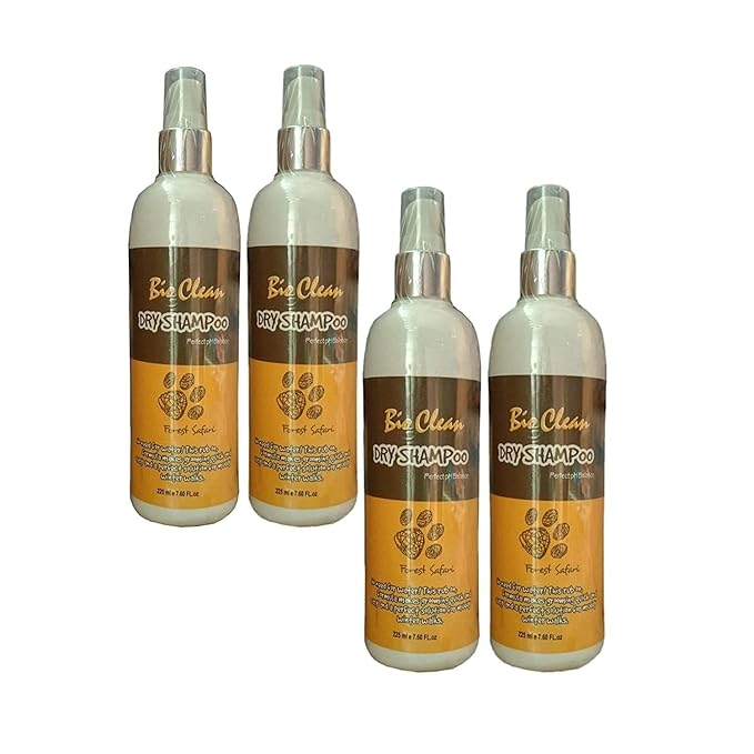 Pet Needs Bio Clean Forest Safari Dog Dry Bath Shampoo | 225 Ml | Pack of 2