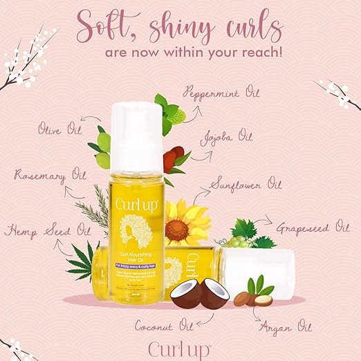 Curl Up Curl Nourishing Hair Oil - 100 ml
