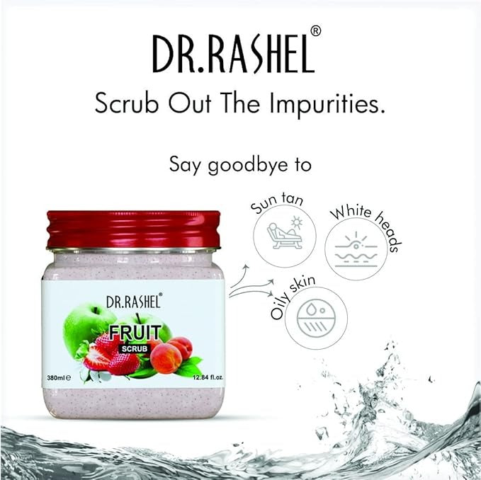 Dr.Rashel Fruit Scrub For Face & Body - 380 ml