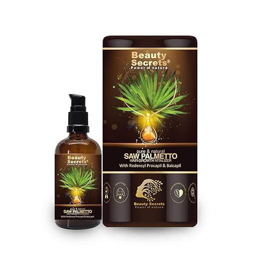 Beauty Secrets Saw Palmetto Hair Growth Serum for Women and Men - 30 ml