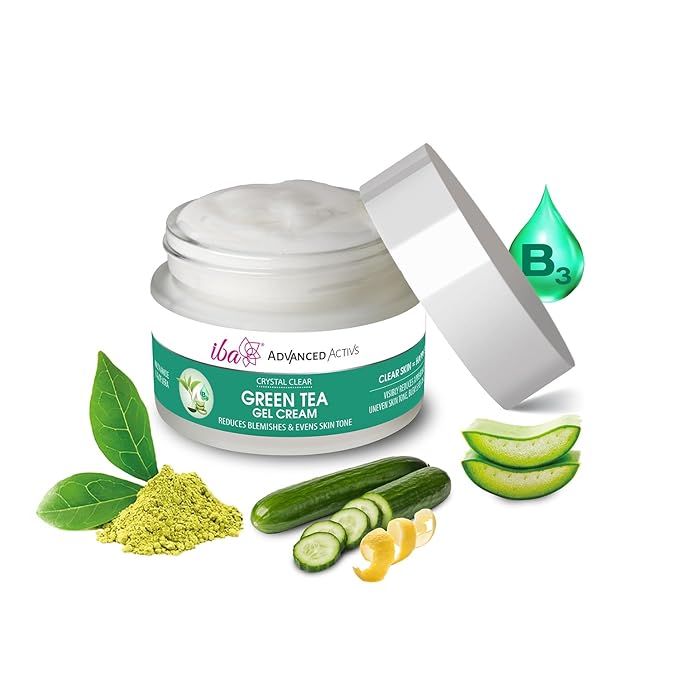 Iba Advanced Activs Crystal Clear Green Tea Gel Cream - 50 Gms