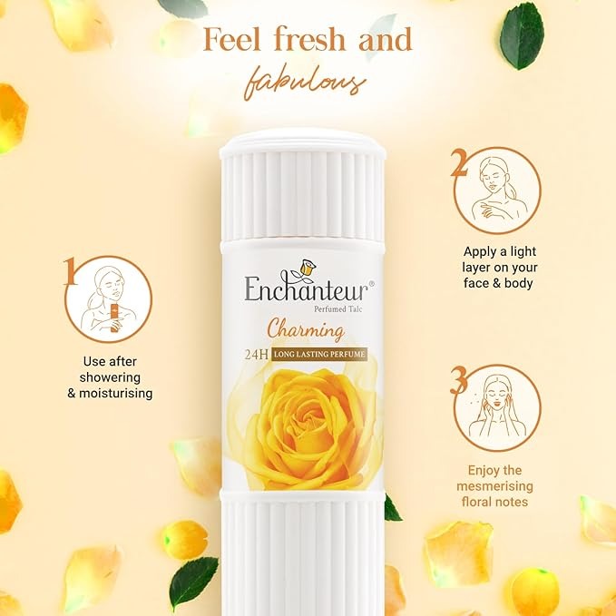 Enchanteur Charming Perfumed Talc Powder - 250 gms