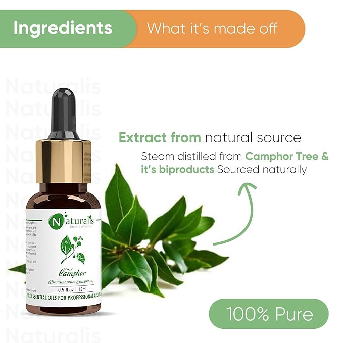 Naturalis Camphor Oil For Skin & Hair Care - 15 ml