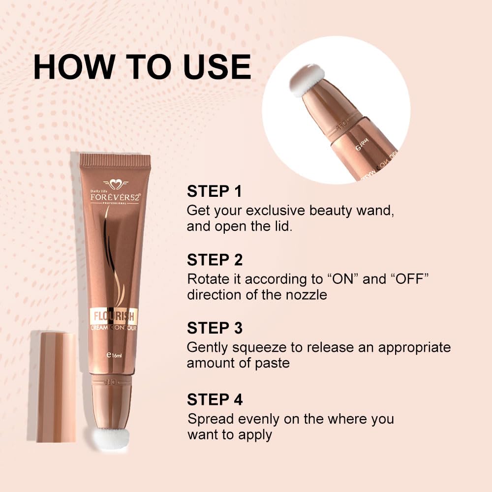 Daily Life Forever52 Flourish Cream Contour Suitabe for All Skin Types Full Coverage (FCC001,16ml)