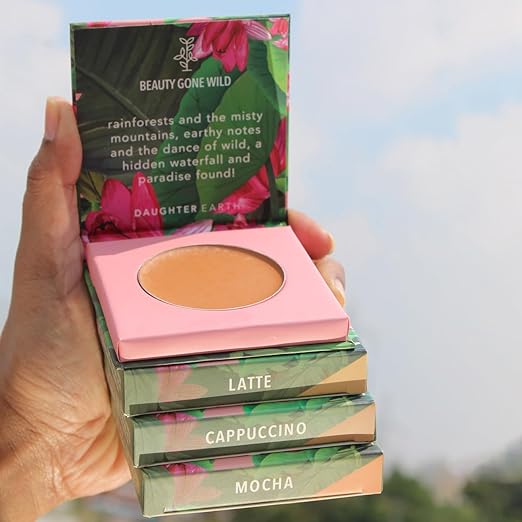 Daughter Earth High Coverage Concealer for Face Makeup Latte | Lightweight and Breathable - 4.5 Gms