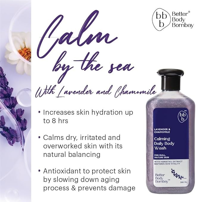 Better Body Bombay Lavender & Chamomile Calming Daily Body Wash - 300 ml