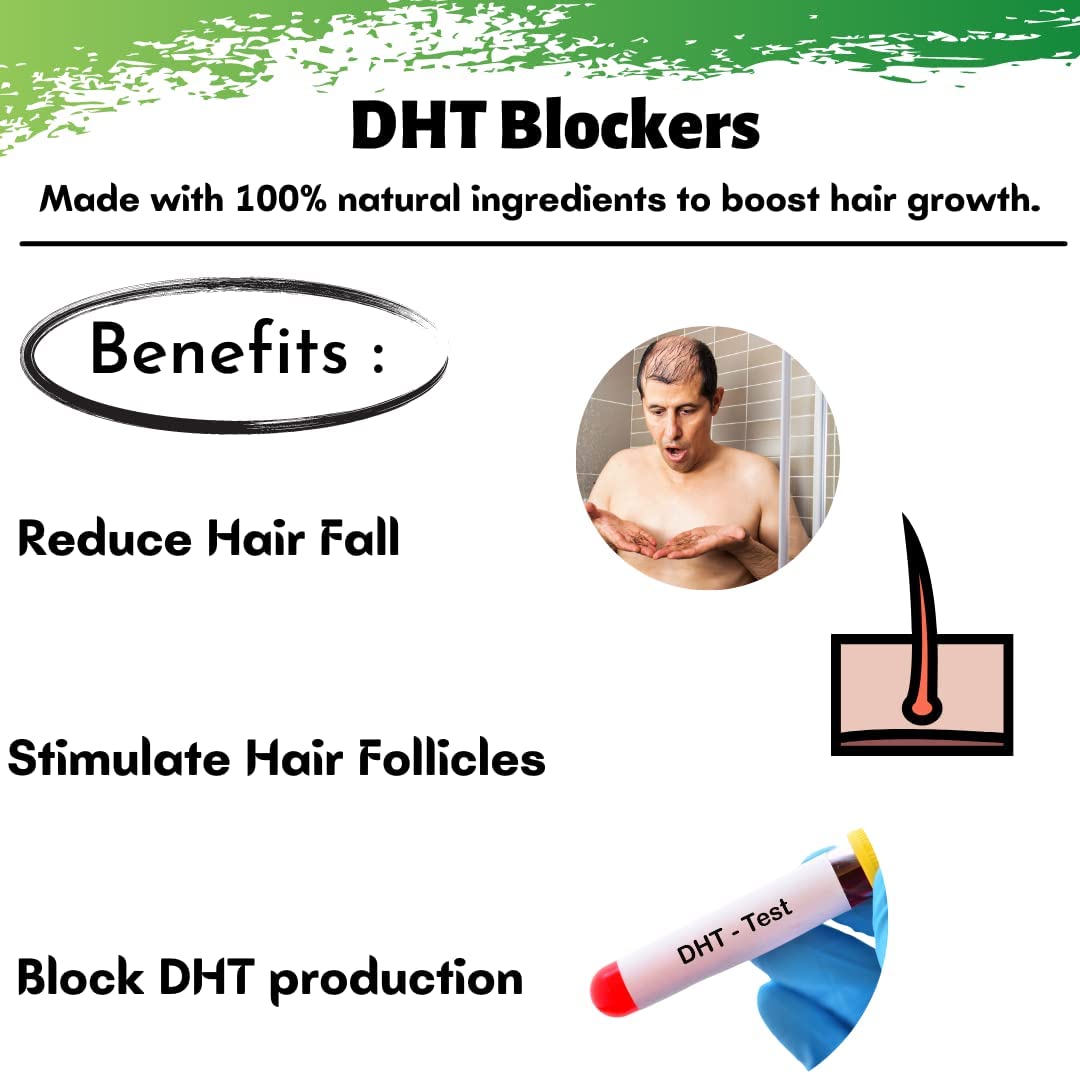 Havintha Natural Hair Shampoo With Amla, Reetha, Shikakai and Methi Dana (Advanced) 227g And Plant Based DHT BLOCKER for Hair Fall Control - 60 Capsules