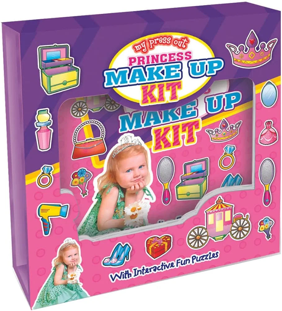 Hello Friend Princess MakeUp Kit Set With Interactive Fun Puzzles Of 5 Colourful Spreads, 4+ yrs