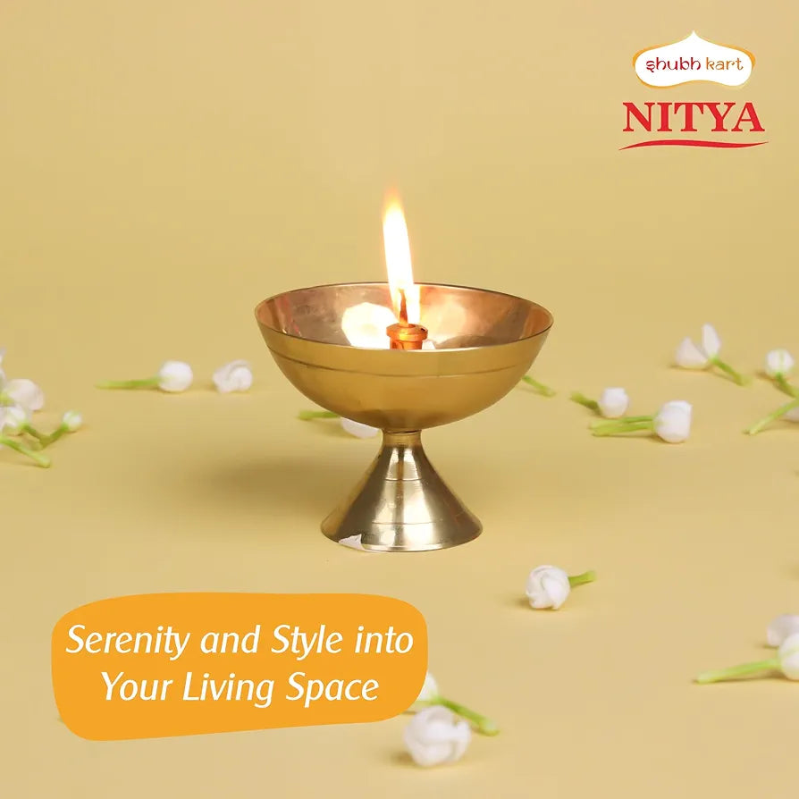 Shubhkart Nitya Pyali Diya 74 Gm Oil Lamp Pyali Stand