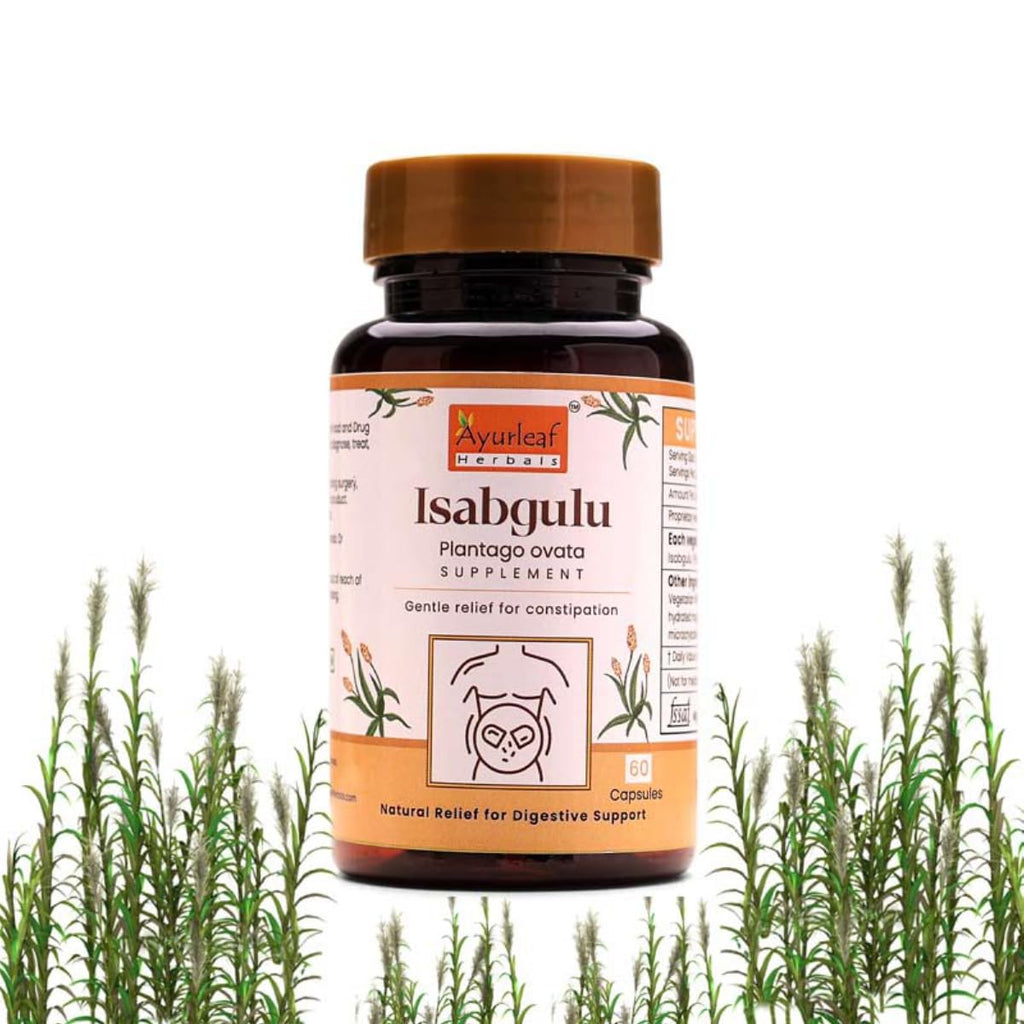 Ayurleaf Herbals Isapgulu Husk Capsules - 60 Caps