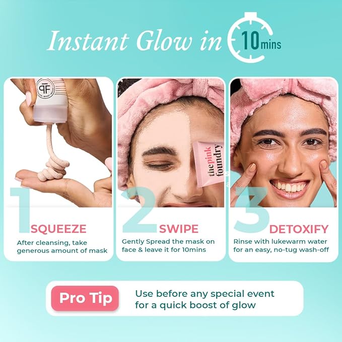 The Pink Foundry Pore Refining & Soothing Clay Mask With Cica - 100 Gms