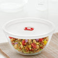 Borosil 1.3 L Serving & Mixing Bowl with Lid | Multipurpose Round Bowl for Kitchen & Dinning