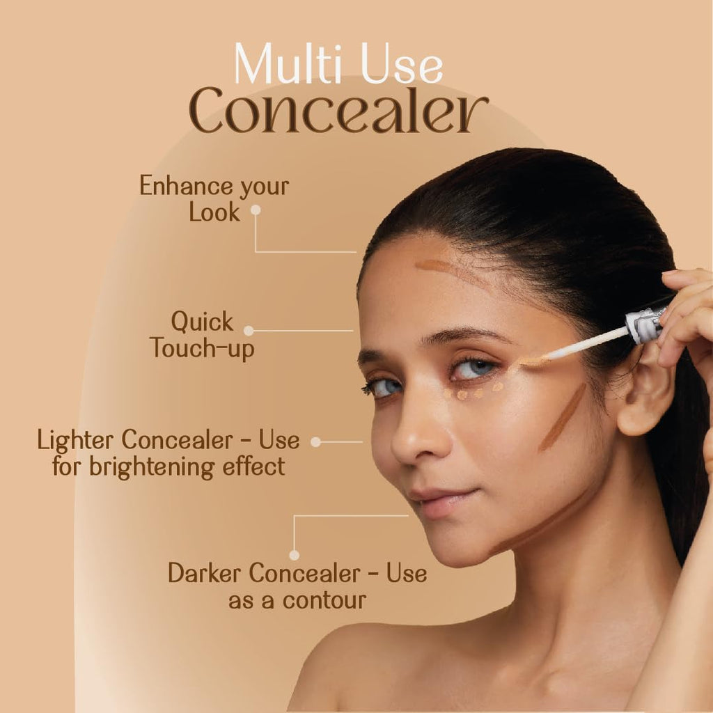 LoveChild Masaba Concealer Cameo- Caramel Glam, Natural Finish, For All Skin Types, Full Coverage, 5gm