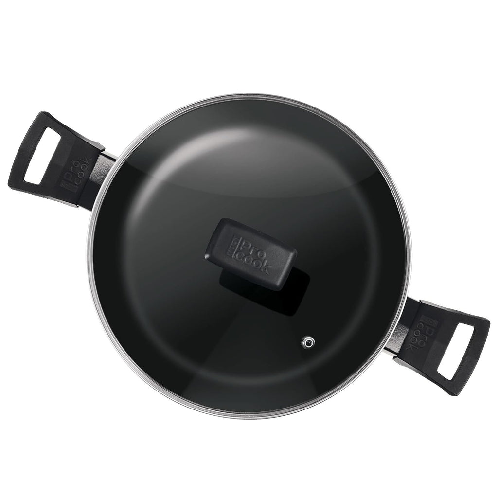 Milton ProCook BlackPearl Non-Stick Aluminium Biryani Pot with Glass Lid Induction