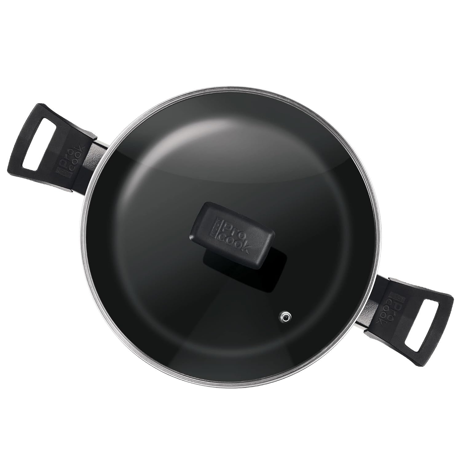 Milton ProCook BlackPearl Non-Stick Aluminium Biryani Pot with Glass Lid Induction
