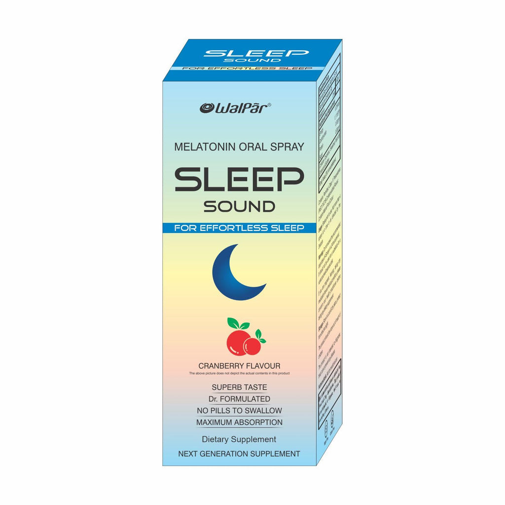 WALPAR Sound Sleep Melatonin Oral Spray for effortless sleep Cranberry Flavour 30 ml, 70 grams