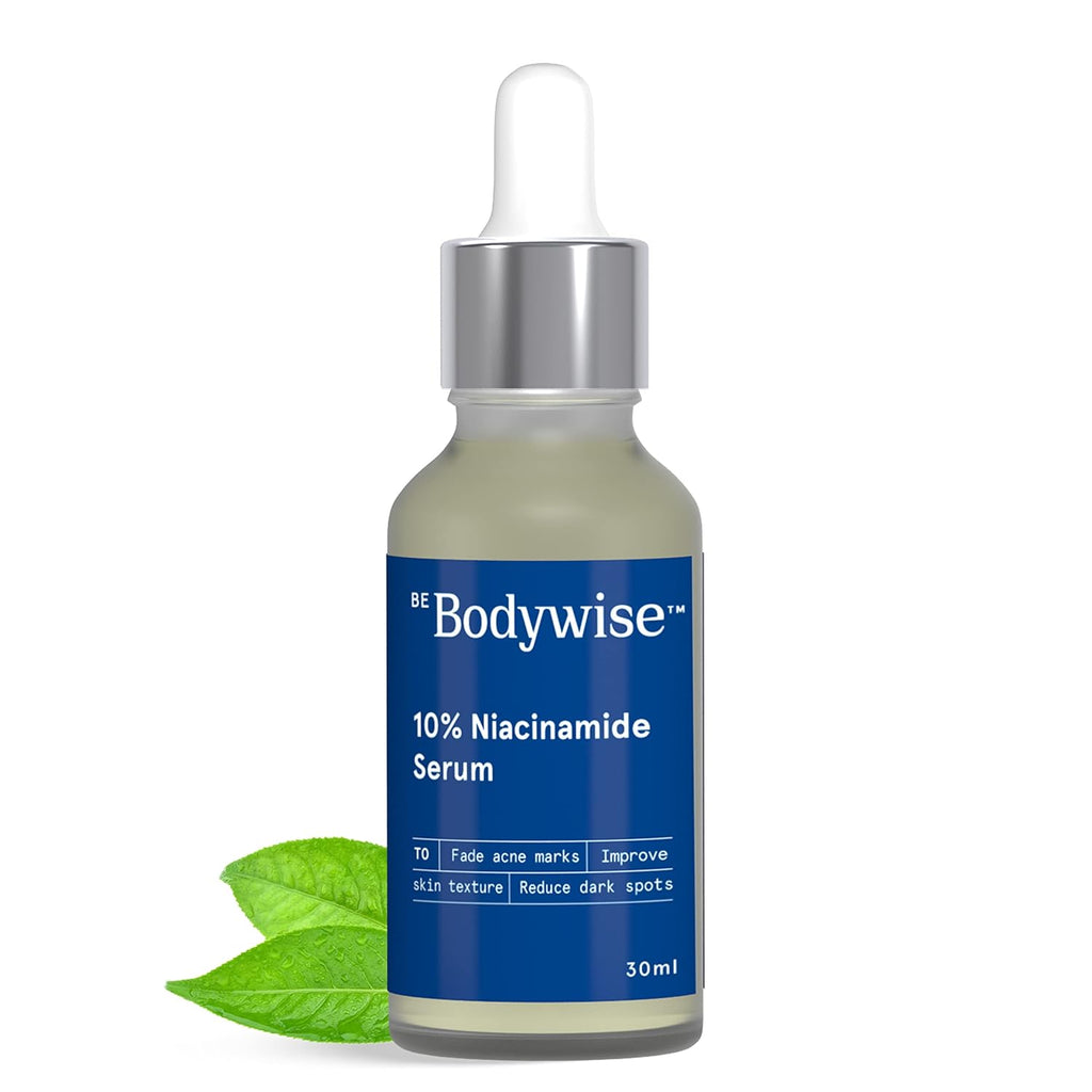 Be Bodywise 10% Niacinamide with 1% Zinc PCA for Acne & Dark Spots Fragrance-Free Made Safe Daily Anti Acne Face Serum for Acne Prone or Oily Skin (30ml)