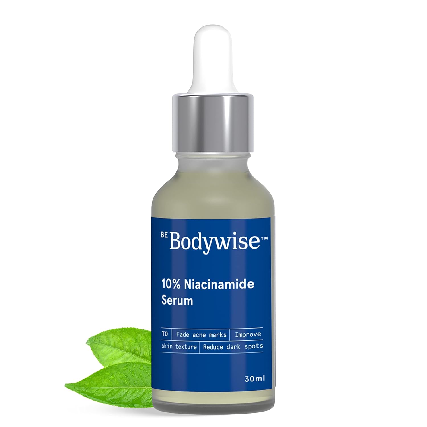 Be Bodywise 10% Niacinamide with 1% Zinc PCA for Acne & Dark Spots Fragrance-Free Made Safe Daily Anti Acne Face Serum for Acne Prone or Oily Skin (30ml)