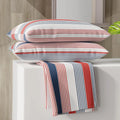 Layers Zen Cotton Blend King Bedsheet Set  1 King Cotton Bedsheet & 2 Pillow Covers Breathable & Anti-Wrinkle 225 CVC Red