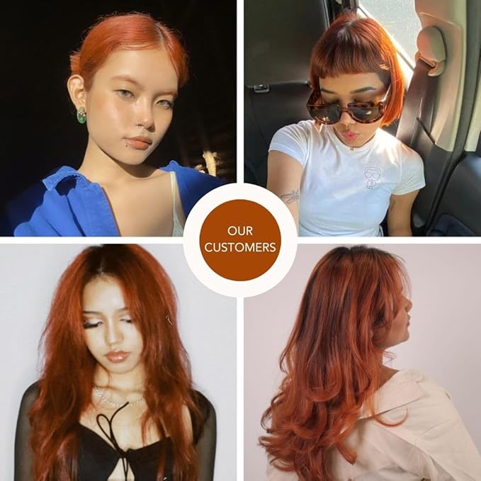 Paradyes Semi-permanent Ginger Copper Diy Conditioner Based Hair Colour - 120 Gms