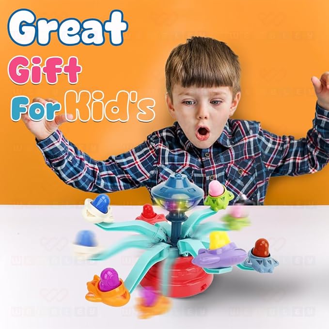 Wembley DIY Rotating Musical Toys for Kids with Led Lights Multicolor