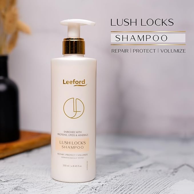 Leeford Lush Locks Hair Shampoo for Dandruff & Itchy Scalp - 250ml