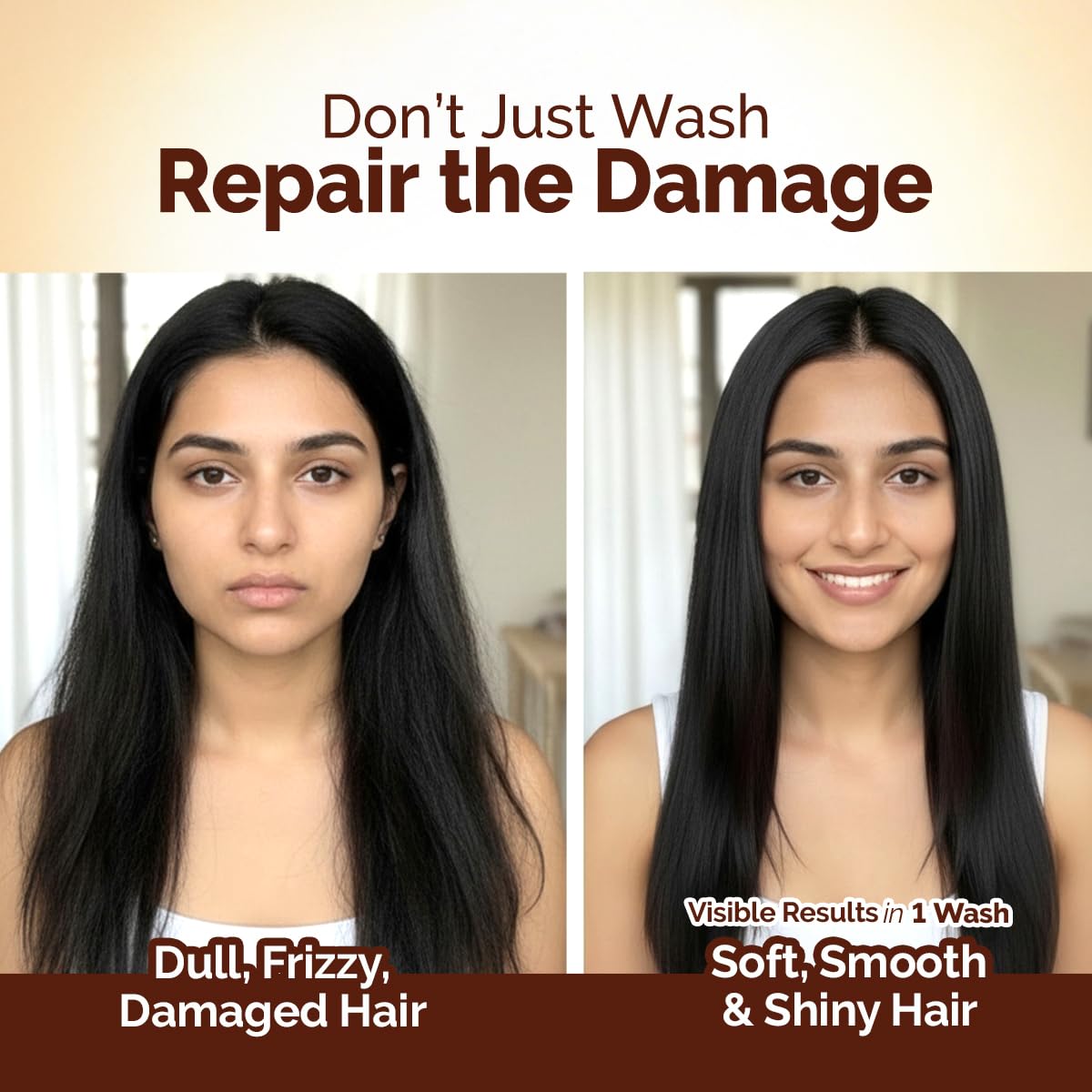 Mamaearth Flaxseed Damage Repair Conditioner with 2% Flaxseed, 1% Hyaluronic Acid, Ceramides | Makes Hair Soft, Smooth & Shiny | Deeply Conditions | Dry & Frizzy Hair | Sulphate & Paraben Free | 180 ml