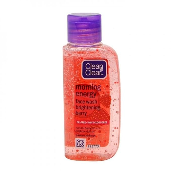 Clean & Clear Morning Energy Face Wash - Brightening Berry - 100 ml Bottle