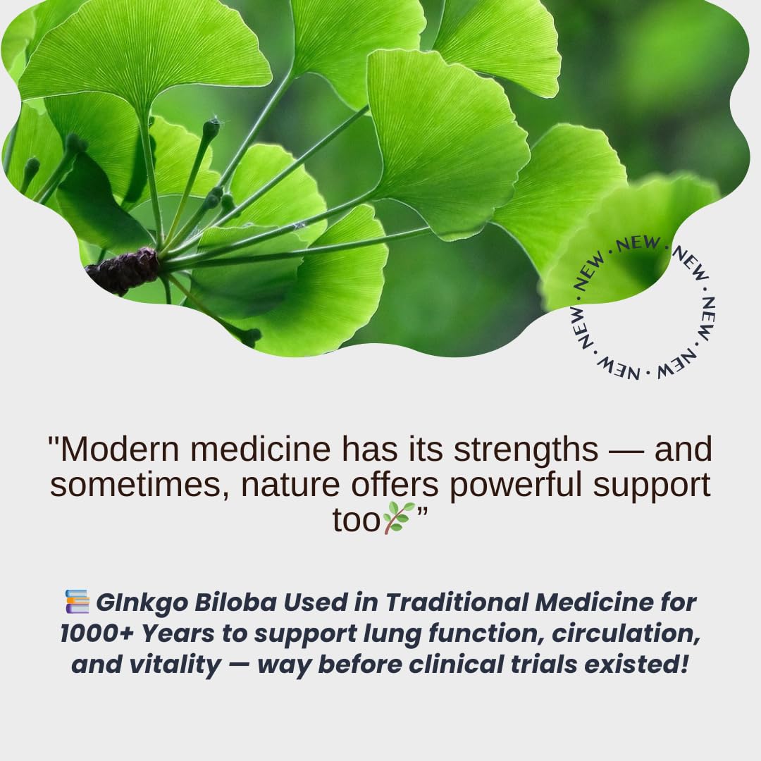 GREENDORSE Organic Ginkgo Biloba Pure Extract 120 mg | Standardized to 24% Flavone Glycosides & 6% Terpene Lactones | Cognitive Support, Circulation Booster & Antioxidant - 60 Veg Capsules
