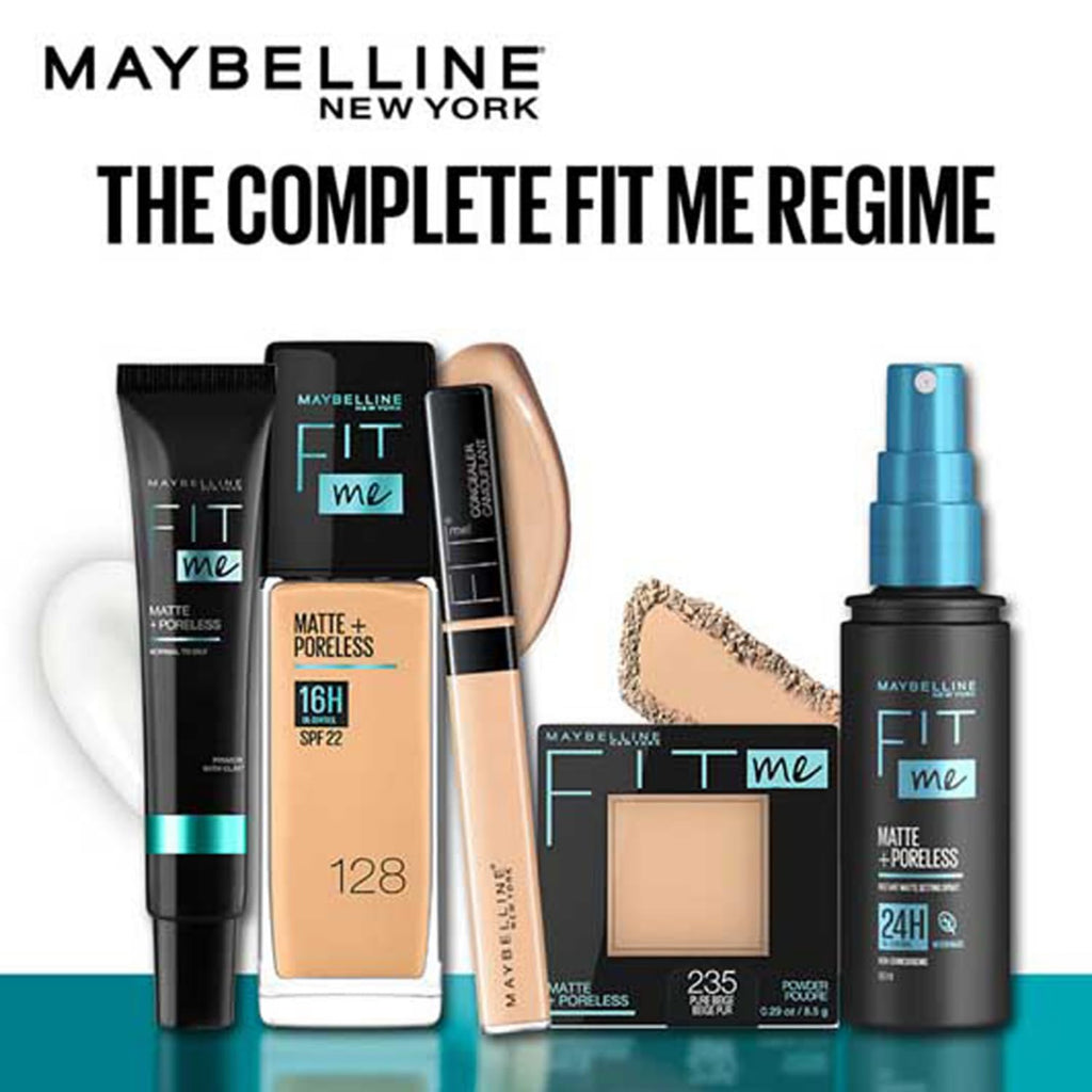 Maybelline New York Fit Me Matte Poreless Pressed Face Powder. Natural, poreless finish with long-lasting shine control, Pressed Powder that absorbs oil to mattify skin - Sun Beige 310 | 8.5gm