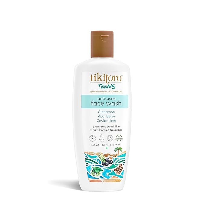 Tikitoro Teens Anti-Acne Face Wash with Cinnamon - 100 ml