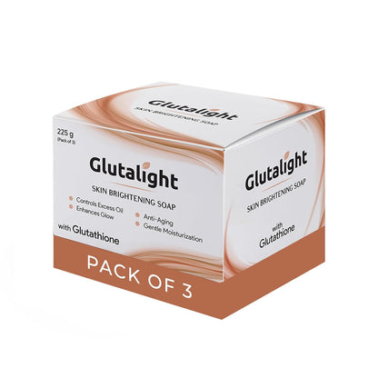 Glutalight Skin Lightening Soap - 75 gms (Pack of 3)