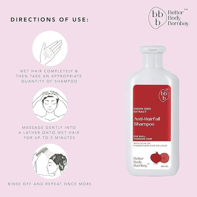 Better Body Bombay Onion Anti Hairfall Shampoo - 300 ml