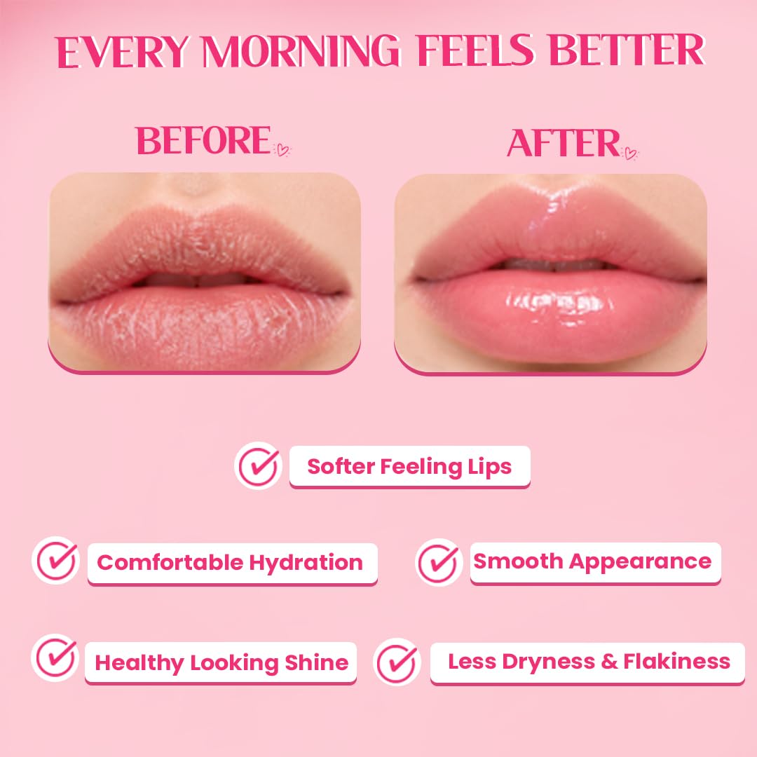 Glamveda Rice PDRN Lip Recovery Mask 3.5g | Overnight Lip Repair Mask with Rice PDRN & Hyaluronic Acid | Deep Hydration & Glossy Lip Treatment for Dry Lips