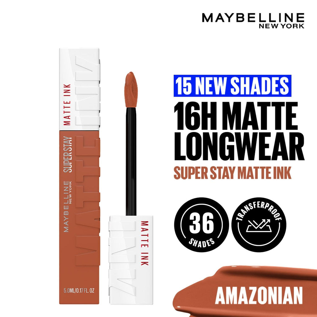 Maybelline New York SuperStay Matte Ink Liquid Lipstick - 70 Amazonian, Highly pigmented, Transfer Proof & Fade Proof. Maybelline New York SuperStay Matte Ink Liquid Lipstick Lasts Up To 16 Hour | 5ml