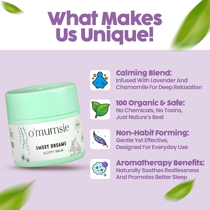 O'mumsie Sweet Dreams Baby Sleep Balm - 50 gms