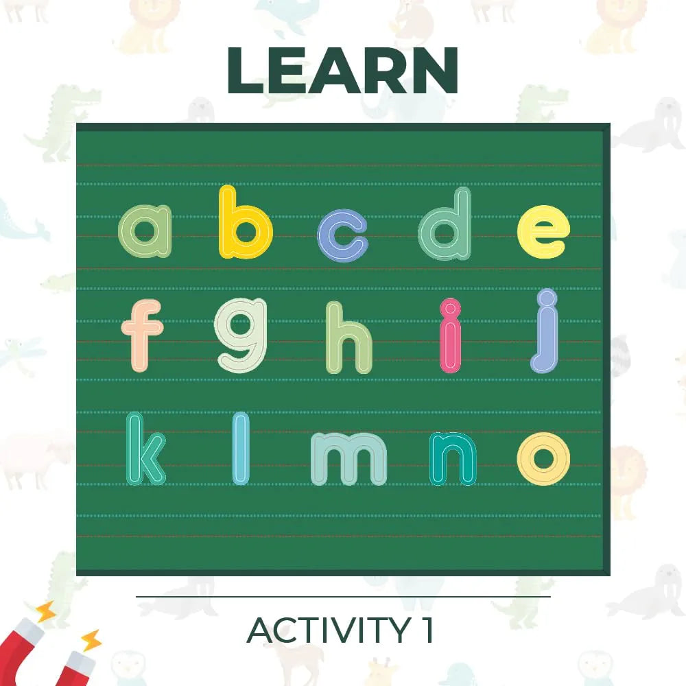 Pelikas Toyz Magnetic Alphabets for Kids, Montessori Toys for 3 + Year Old, Spelling Games for Kids 5 Years, Gift for Boys Girls - Magnalogix Alphabet on The Go !