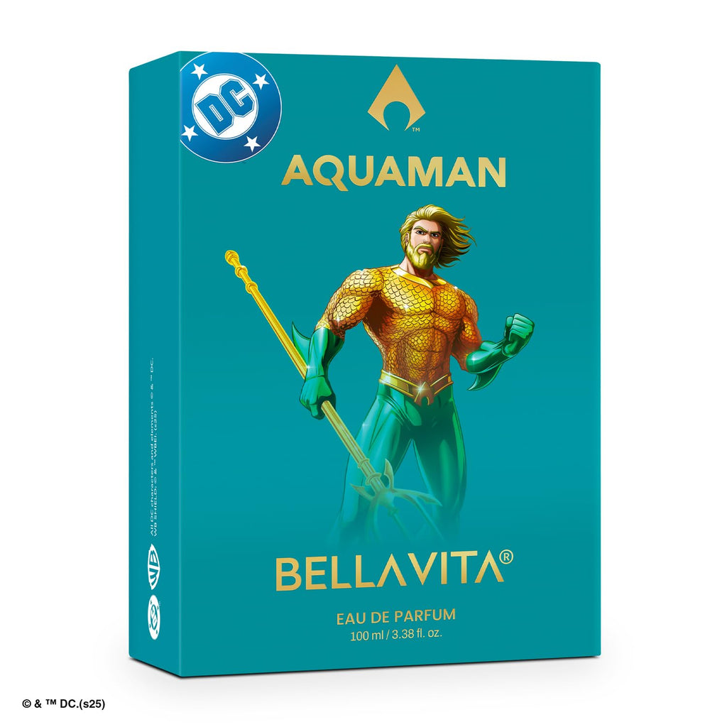BELLAVITA AQUAMAN | Long Lasting EDP 100ml Perfume for Man | Bergamot, Patchouli and Cedarwood | Premium Fragrance for Men