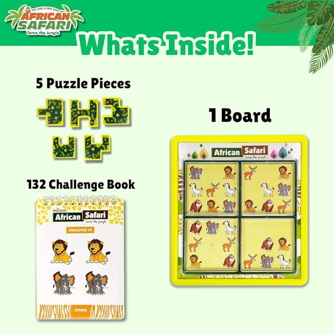 Toymate African Safari Logic Puzzle Game for Kids