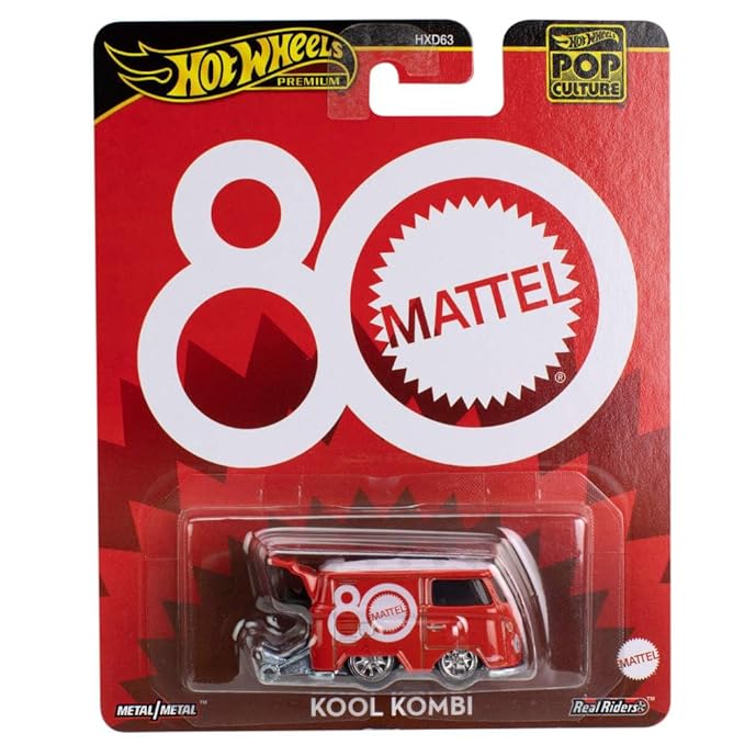 Hot Wheels Toy Van Premium Mattel 80th Volkswagen Kool Kombi 1:64 Scale