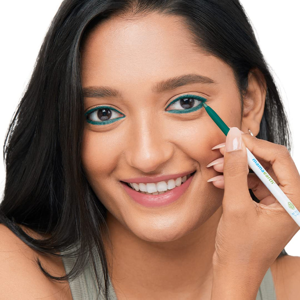 Mamaearth Forest Green Long Stay Natural Pencil Kajal, 0.35 Gm